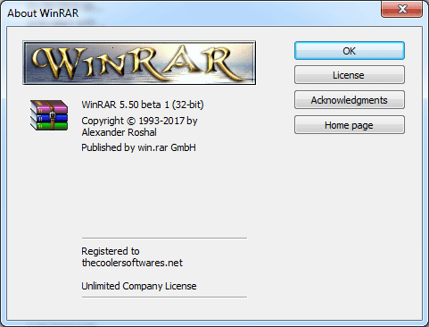 Which winrar version requires serial key free